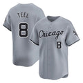 MATTH C.White Sox #8 Kyle Teel Player Gray Road Limited Home Stitched Jerseys