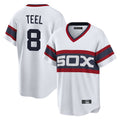 MATTH C.White Sox #8 Kyle Teel Player White T-shirt Home Game Stitched Jerseys