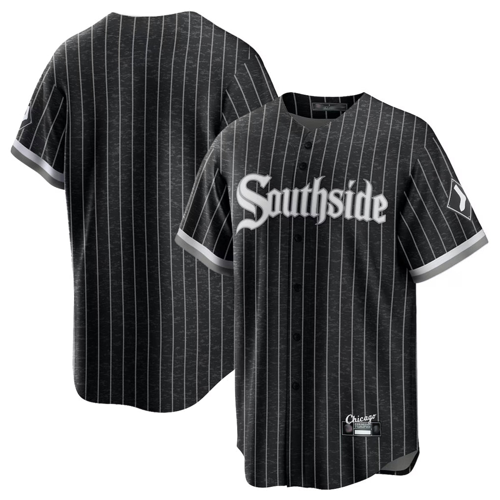 MATTH C.White Sox ## White Sox Blank Player Black City Connect Home Game Stitched Jerseys