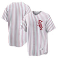 MATTH C.White Sox ## White Sox Blank Player Red Stripe White Home Game Stitched Jerseys