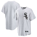 MATTH C.White Sox ## White Sox Blank Player White Stripe Home Game Stitched Jerseys
