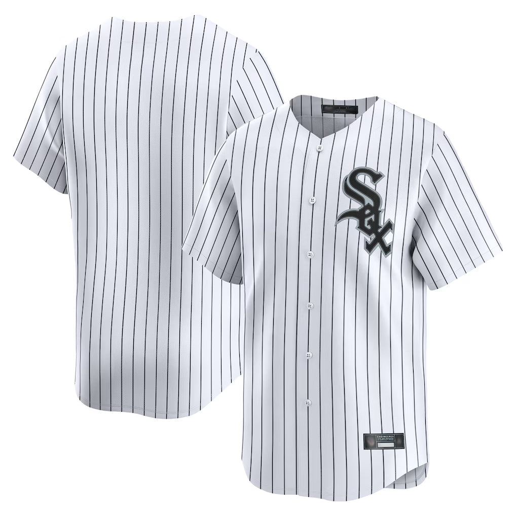 MATTH C.White Sox ## White Sox Blank Player White Stripe Limited Home Stitched Jerseys