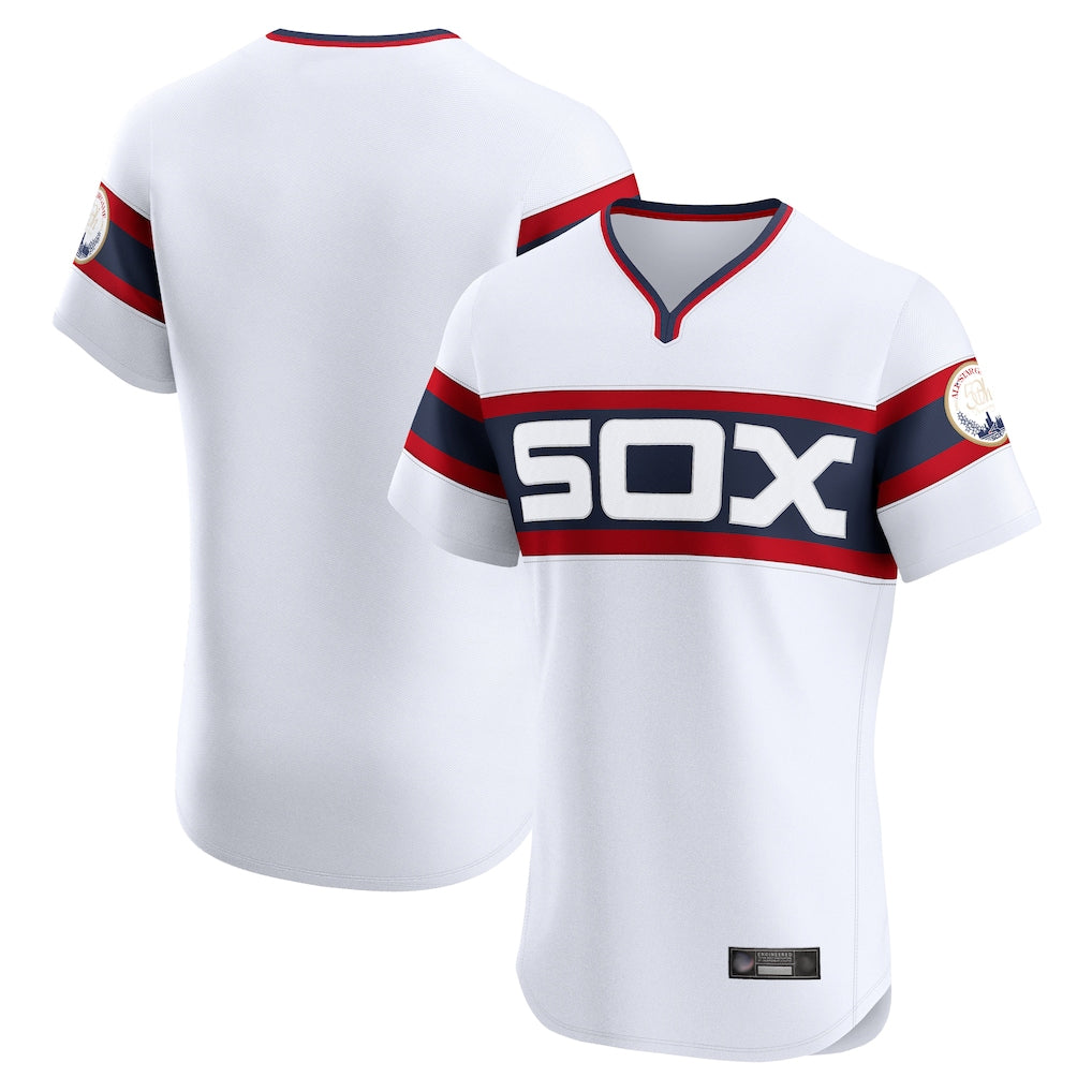 MATTH C.White Sox ## White Sox Blank Player White T-shirt Limtied Elite Home Stitched Jerseys