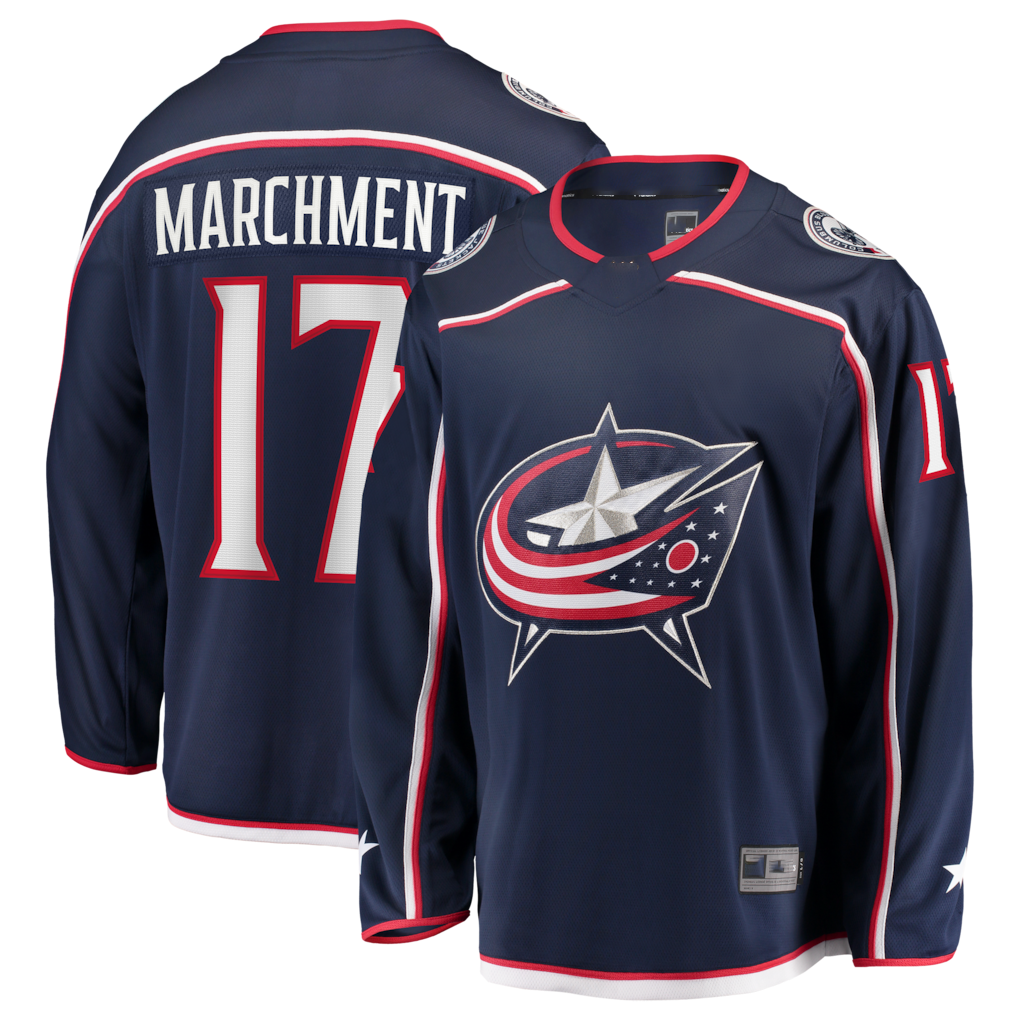 MATTH CB.Jackets #17 Mason Marchment Navy Home Premier Breakaway Player Jersey