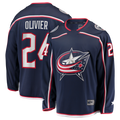 MATTH CB.Jackets #24 Mathieu Olivier Navy Home Breakaway Jersey