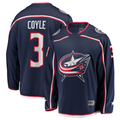 MATTH CB.Jackets #3 Charlie Coyle Navy Home Breakaway Jersey