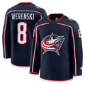 MATTH CB.Jackets #8 Zach Werenski Navy Home Premium Jersey