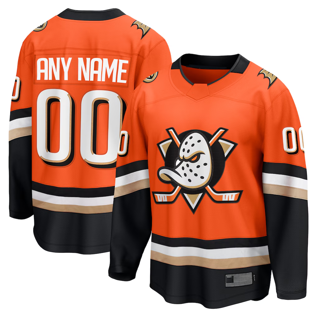 MATTH Custom A.Ducks Orange Home Breakaway Jerseys