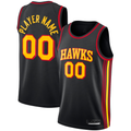MATTH Custom A.Hawks  Black Swingman Jerseys - Statement Edition