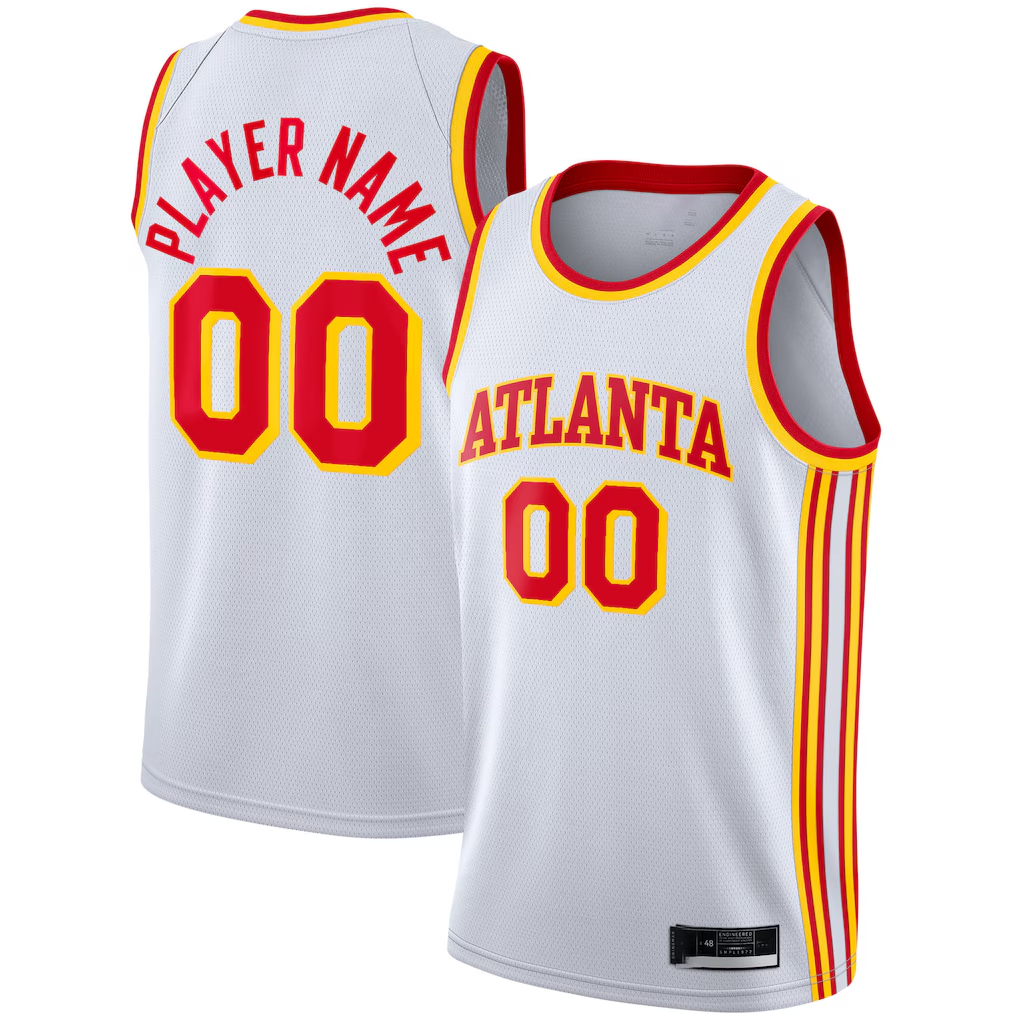 MATTH Custom A.Hawks White 2020-21 Swingman Jerseys - Association Edition