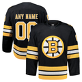 MATTH Custom B.Bruins Black Home Authentic Pro Stitched Jerseys