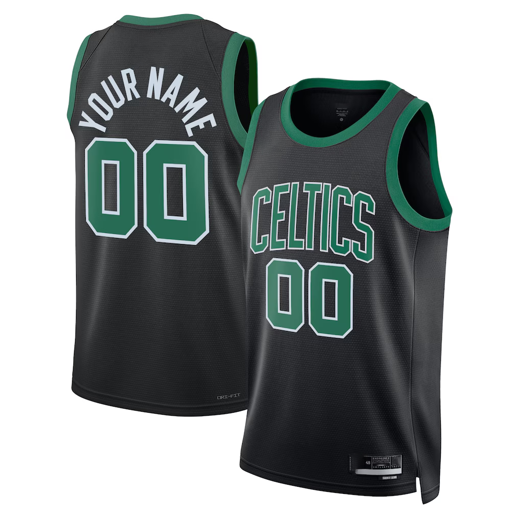 MATTH Custom B.Celtics Black 2022-23 Swingman Jerseys - Statement Edition