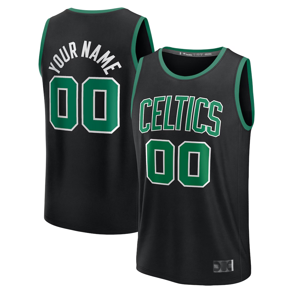 MATTH Custom B.Celtics Black Fast Break Jerseys - Statement Edition