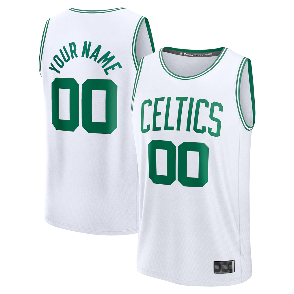 MATTH Custom B.Celtics White Fast Break Jerseys - Association Edition