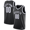 MATTH Custom B.Nets Black 202021 Swingman Jerseys - Icon Edition