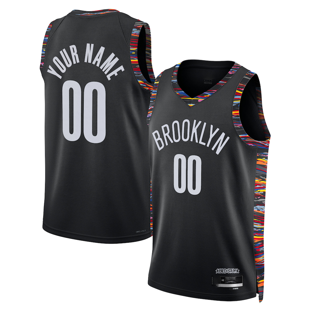 MATTH Custom B.Nets Black 202526 City Edition Swingman Jerseys