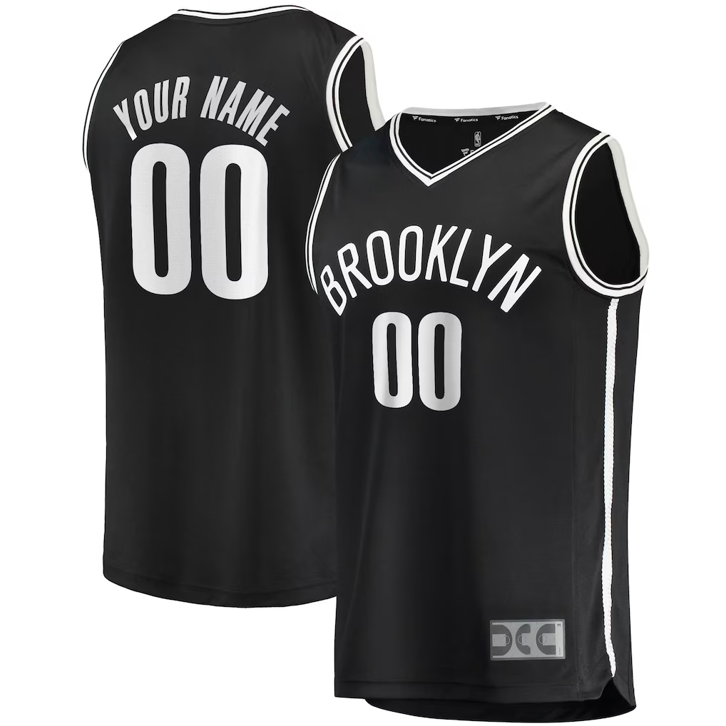 MATTH Custom B.Nets Black Fast Break Replica Jerseys - Icon Edition