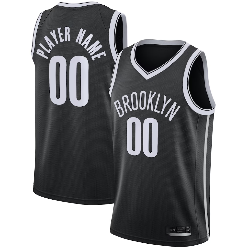 MATTH Custom B.Nets Black Swingman Custom Jerseys - Icon Edition
