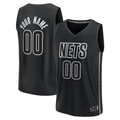 MATTH Custom B.Nets Fanatics Black Fast Break Stitched Jerseys- Statement Edition