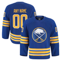 MATTH Custom B.Sabres Royal Home Authentic Pro Stitched Jerseys