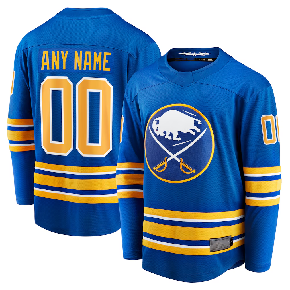 MATTH Custom B.Sabres Royal Home Breakaway Stitched Jerseys