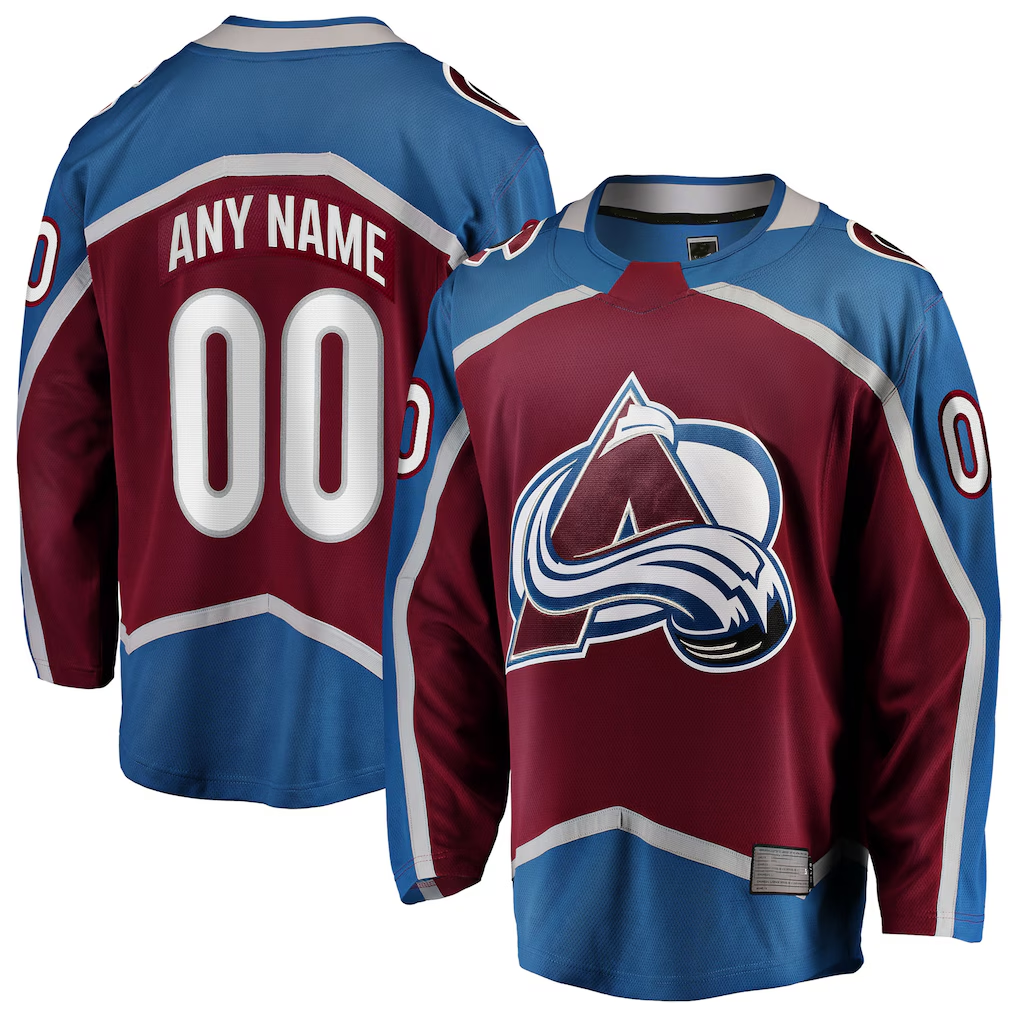 MATTH Custom C.Avalanche Maroon Home Breakaway Jerseys