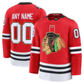 MATTH Custom C.Blackhawks Red Centennial Premium Jerseys