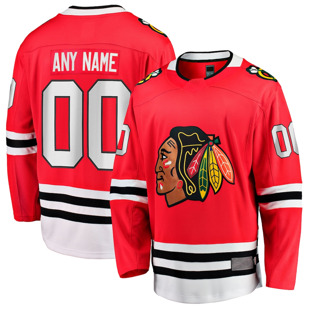 MATTH Custom C.Blackhawks Red Home Breakaway Jerseys