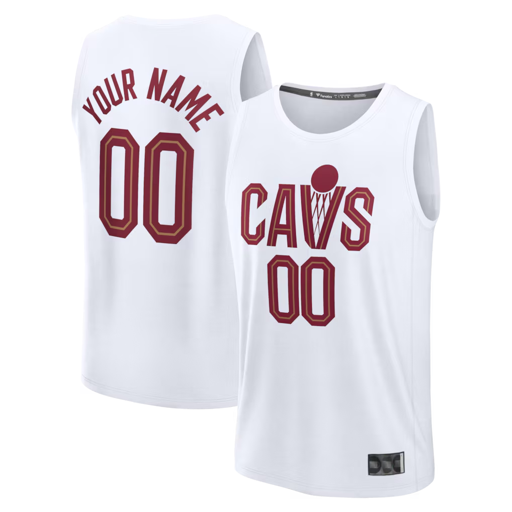 MATTH Custom C.Cavaliers White Fast Break Jerseys - Icon Edition