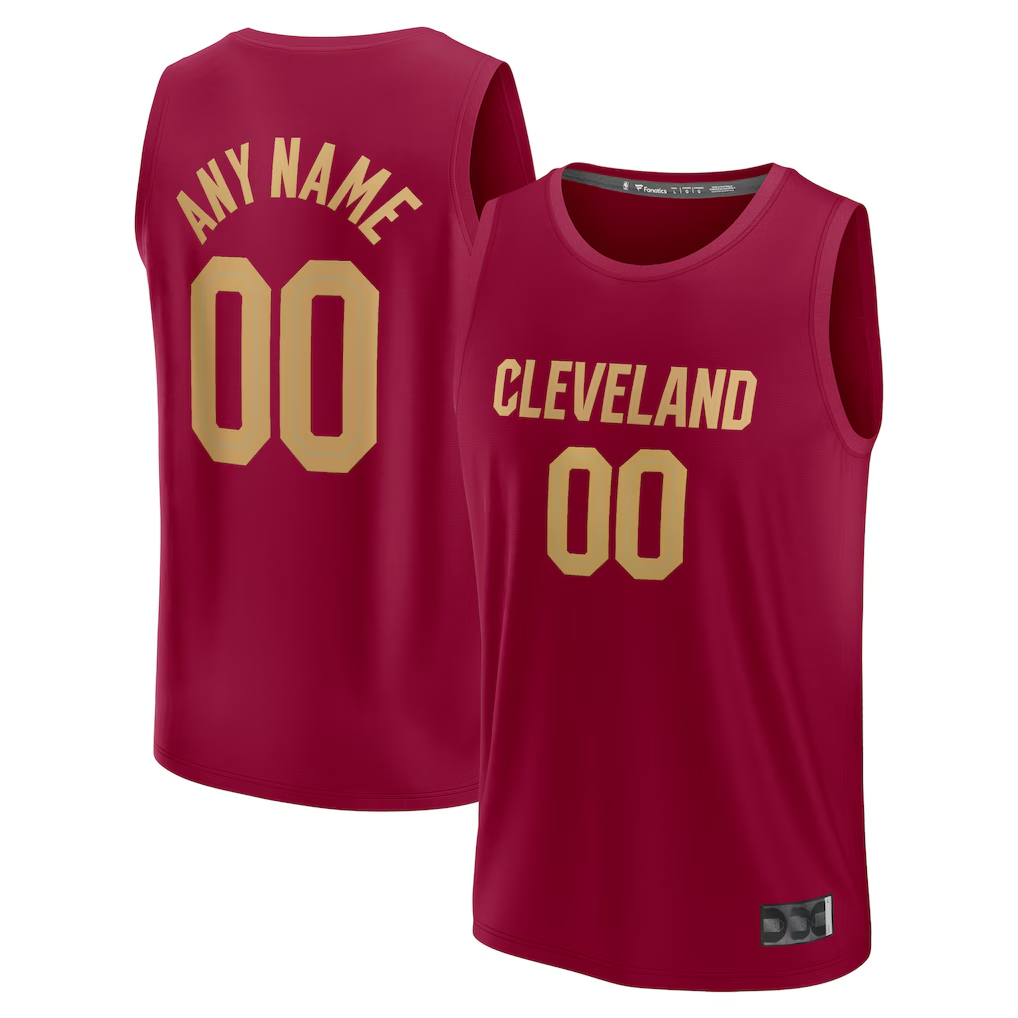 MATTH Custom C.Cavaliers Wine Fast Break Jerseys - Icon Edition