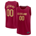 MATTH Custom C.Cavaliers Wine Fast Break Jerseys - Icon Edition