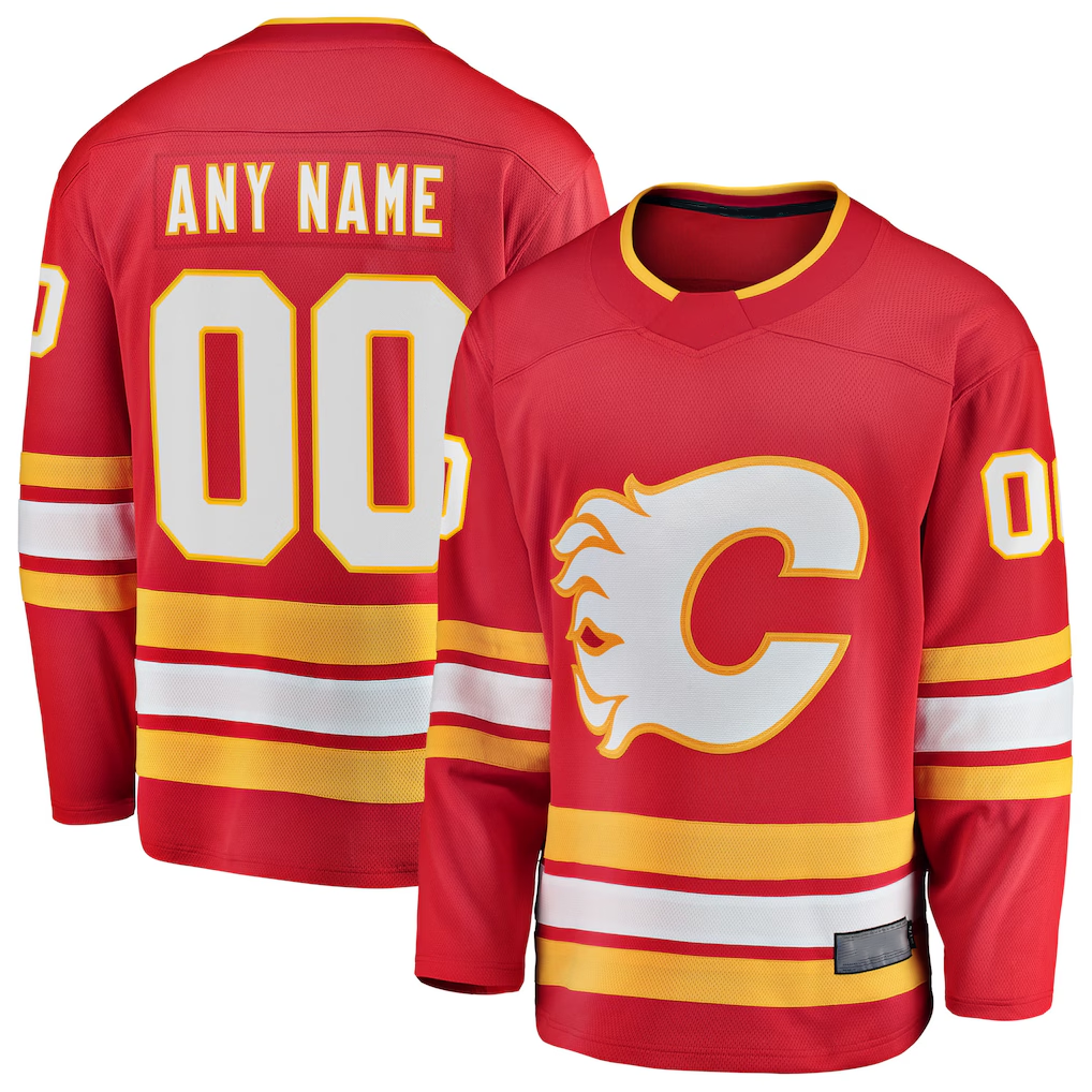 MATTH Custom C.Flames Red Home Breakaway Jerseys