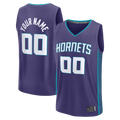 MATTH Custom C.Hornets  Purple Fast Break Jerseys - Icon Edition