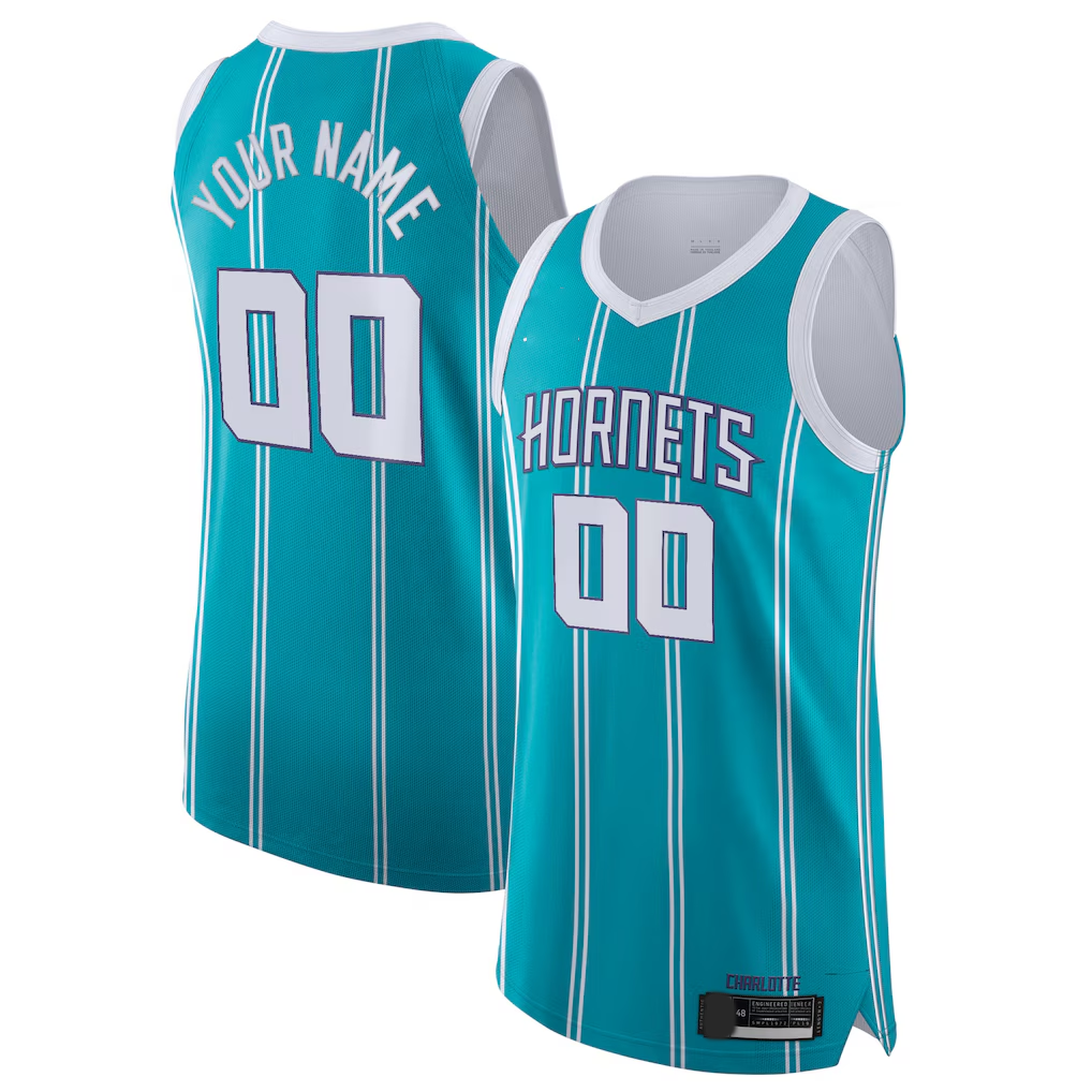 MATTH Custom C.Hornets  Teal 202021 Authentic Jerseys - Icon Edition