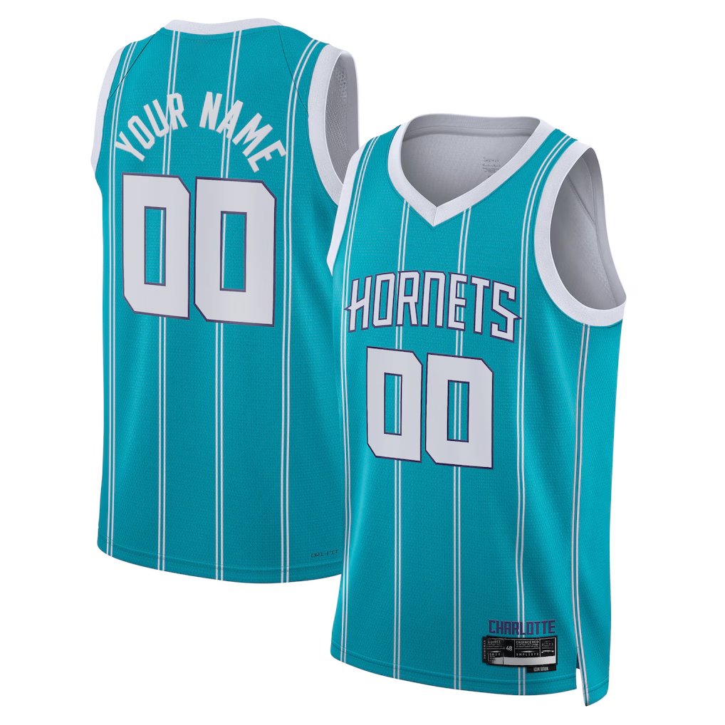 MATTH Custom C.Hornets  Teal Swingman Jerseys - Icon Edition