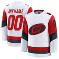 MATTH Custom C.Hurricanes White Away Premium Stitched Jerseys