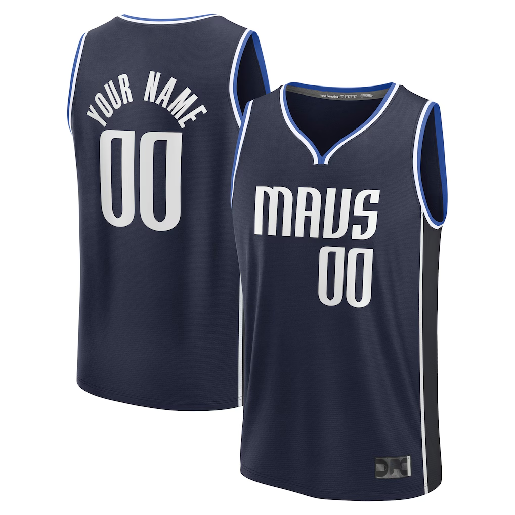 MATTH Custom D.Mavericks Navy Fast Break Jerseys - Statement Edition