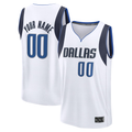 MATTH Custom D.Mavericks White Fast Break Jerseys - Association Edition