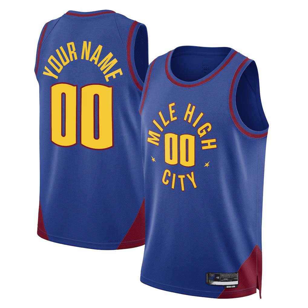 MATTH Custom D.Nuggets Blue 2022-23 Swingman Jerseys - Statement Edition
