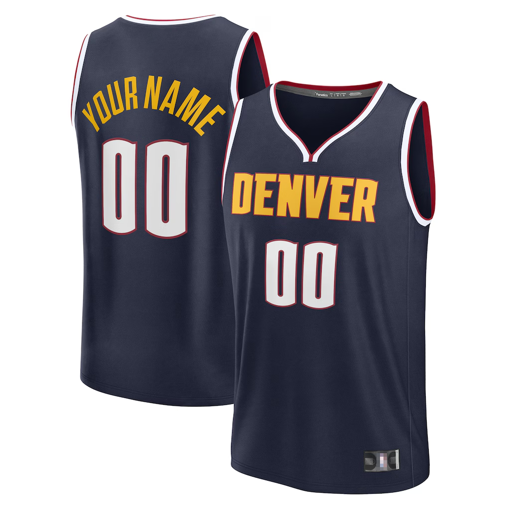 MATTH Custom D.Nuggets Navy Fast Break Jerseys - Icon Edition