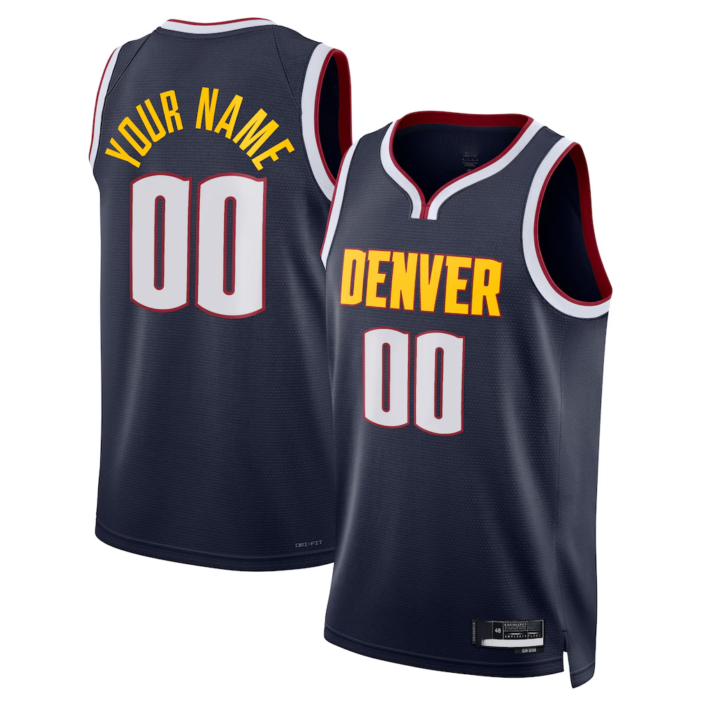 MATTH Custom D.Nuggets Navy Swingman Jerseys - Icon Edition