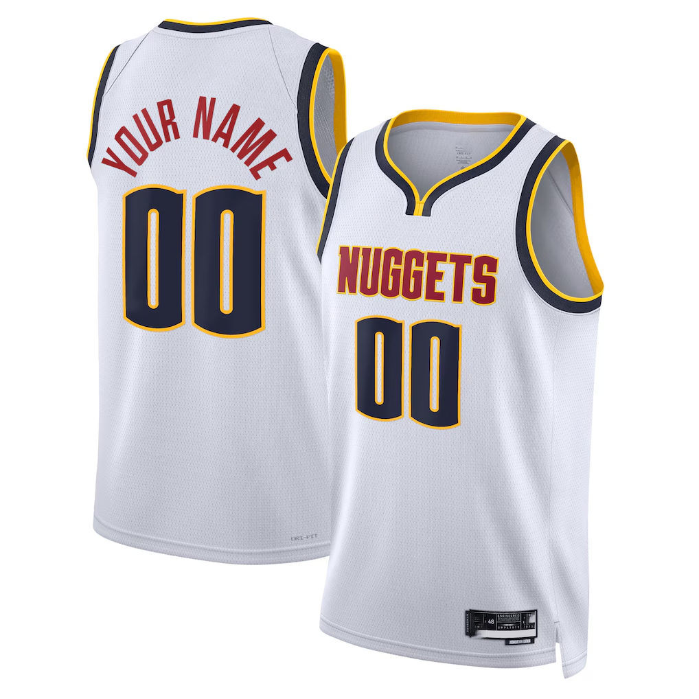 MATTH Custom D.Nuggets White Swingman Jerseys - Association Edition