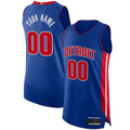 MATTH Custom D.Pistons Blue Authentic Jerseys - Icon Edition