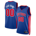 MATTH Custom D.Pistons Blue Swingman Jerseys - Icon Edition