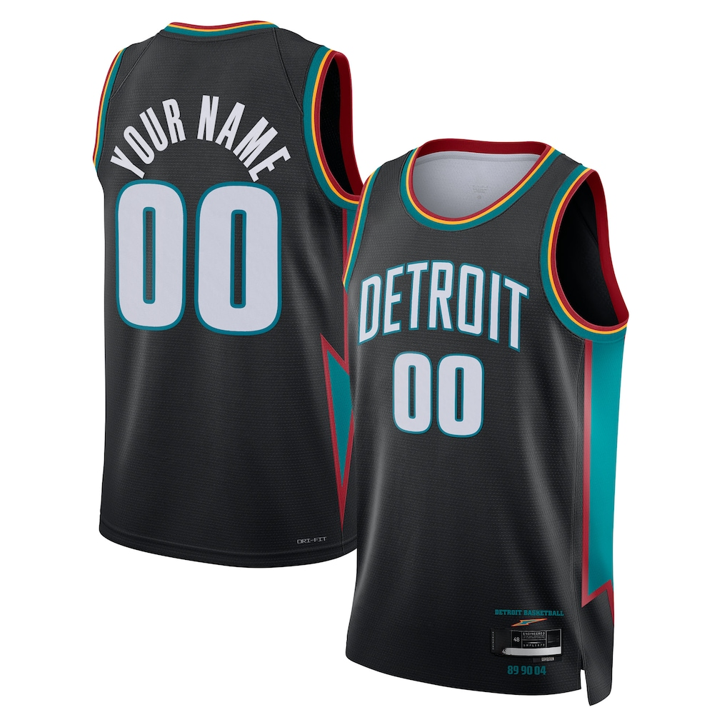 MATTH Custom D.Pistons Charcoal 202526 City Edition Swingman Jerseys