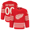MATTH Custom D.Red wings Red Anniversary Authentic Pro Jerseys