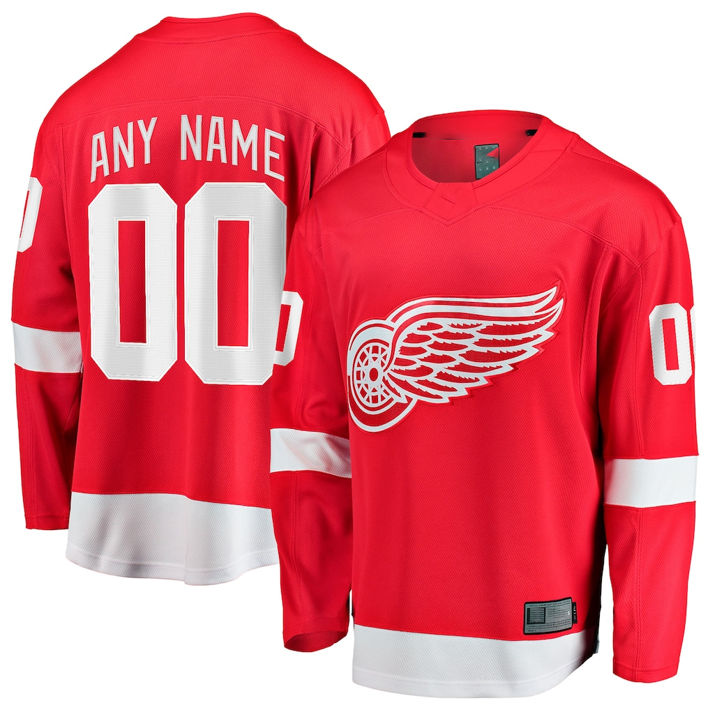 MATTH Custom D.Red wings Red Home Breakaway Jerseys
