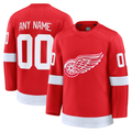 MATTH Custom D.Red wings Red Home Premium Jerseys