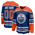 MATTH Custom E.Oilers Royal Home Breakaway Jerseys