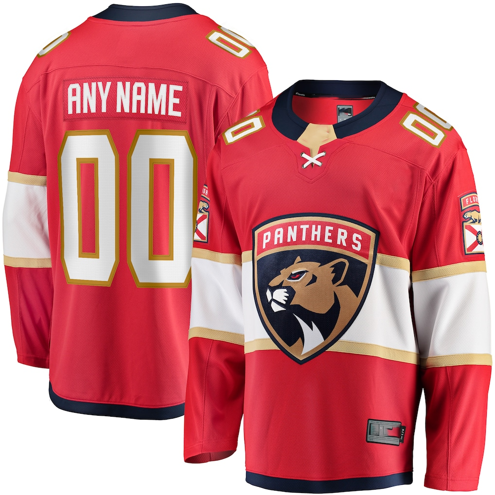 MATTH Custom F.Panthers Red Home Breakaway Jerseys
